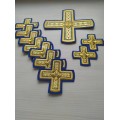 Deacon vestment's crosses appliques set