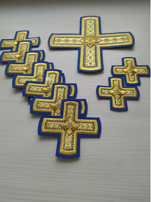 Deacon vestment's crosses - Set of crosses for deacon vestment - Deacon's set