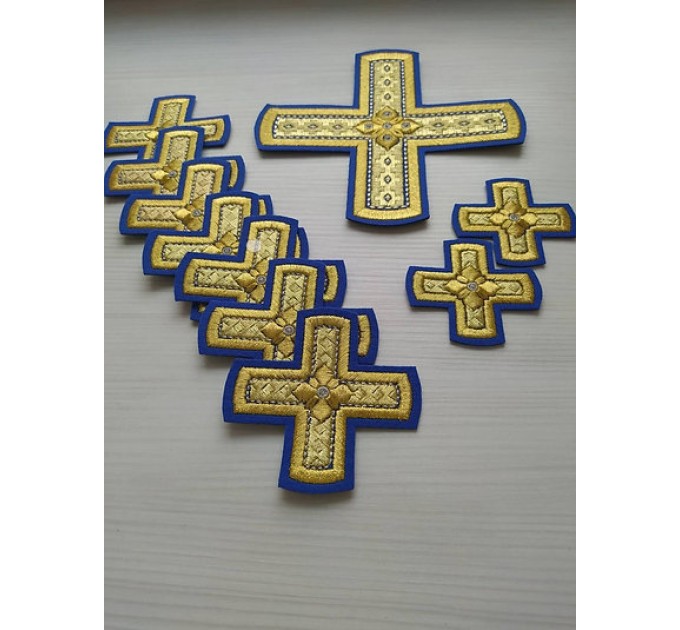 Deacon vestment's crosses appliques set