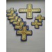 Deacon vestment's crosses appliques set