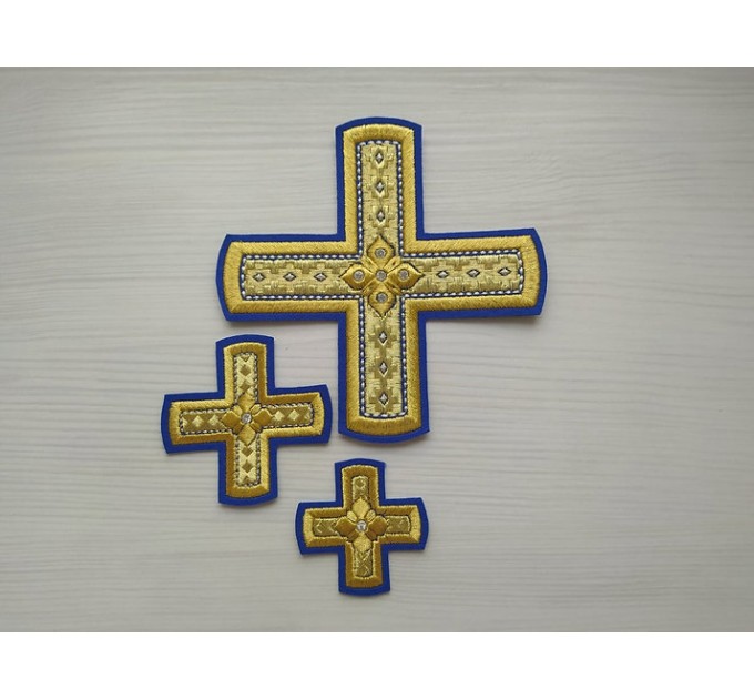 Deacon vestment's crosses appliques set