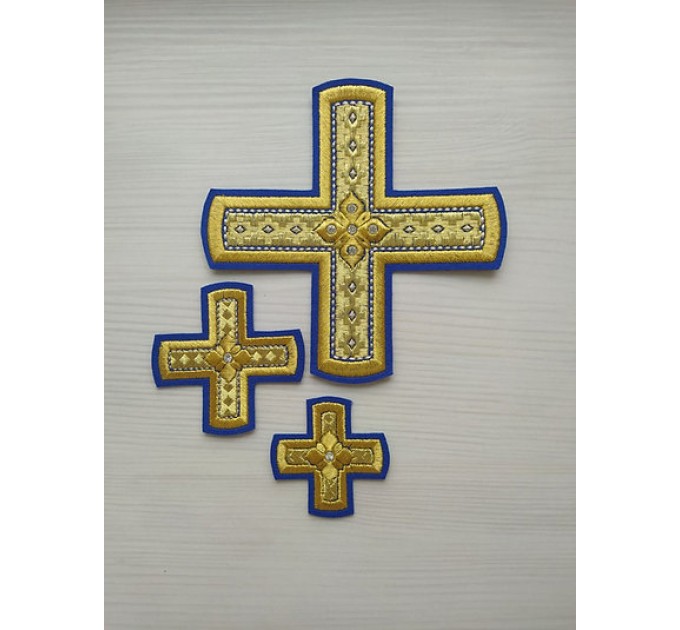 Deacon vestment's crosses appliques set