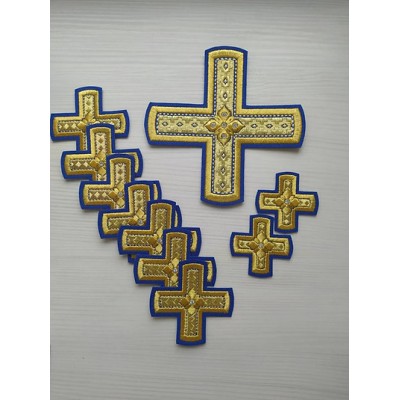 Deacon vestment's crosses - Set of crosses for deacon vestment - Deacon's set