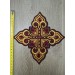 Set of 14 embroidered crosses with decorative stones