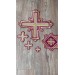 Orthodox Set of 17 embroidered crosses for Orthodox vestments sewing supplies