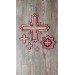 Orthodox Set of 17 embroidered crosses for Orthodox vestments sewing supplies