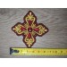 Set of 14 embroidered crosses with decorative stones