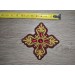 Set of 14 embroidered crosses with decorative stones