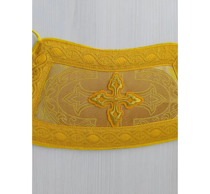 Deacon's yellow sticharion - Orthodox Vestment - Deacon's set garment- Stikhar