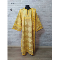 Deacon's yellow sticharion - Orthodox Vestment - Deacon's set garment- Stikhar