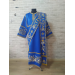 Embroidered Deacon's Vestment with Slavic double orar - Protodeacon's blue orar