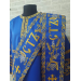 Embroidered Deacon's Vestment with Slavic double orar - Protodeacon's blue orar