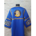 Embroidered Deacon's Vestment with Slavic double orar - Protodeacon's blue orar