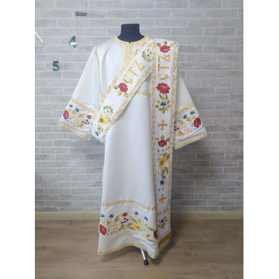 Embroidered protodeacon's Vestment with Greek double orar - Protodeacon's orar