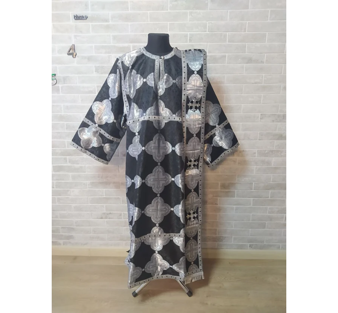 Deacon's yellow sticharion - Orthodox Vestment - Deacon's set garment- Stikhar