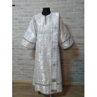 White deacon's alb - Orthodox Vestment - Deacon's set of vestments - Garment alb