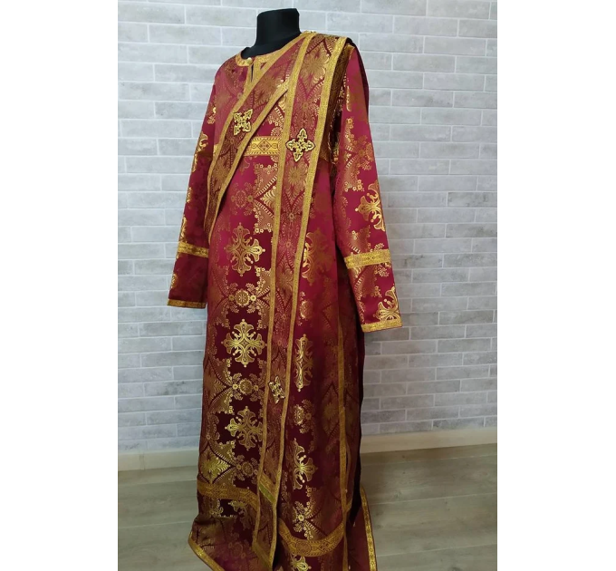 Orthodox deacon's vestment - Church liturgical cloth - Deacon's set of vestments