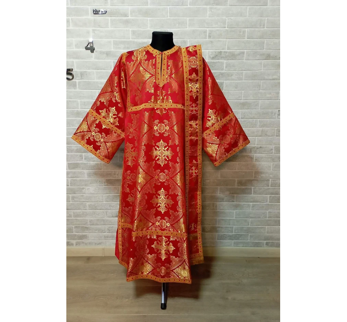 Orthodox deacon's vestment - Church liturgical cloth - Deacon's set of vestments