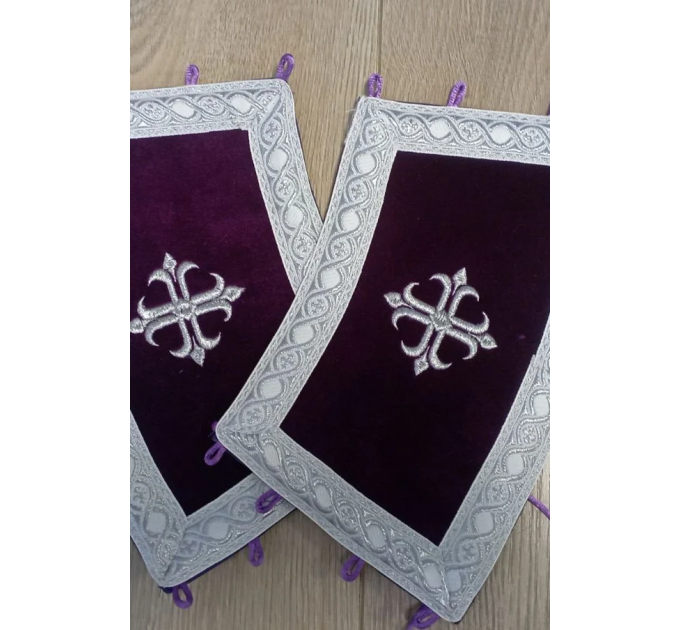 Embroidered orar for protodeacon - Double orarion in Slavic or Greek style