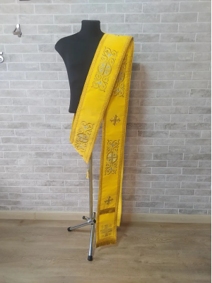 Embroidered Slavic double orar - Protodeacon's orarion - Orthodox orarion