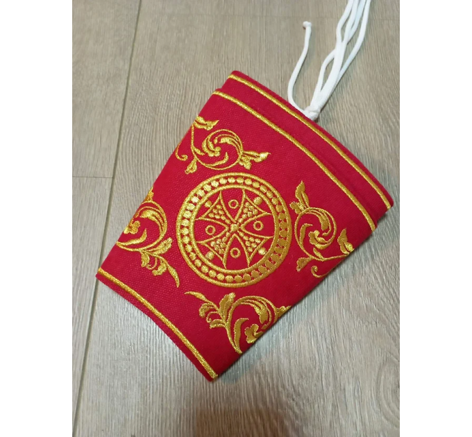 Embroidered double orar in Slavic style - Protodeacon's orarion - Orthodox orar