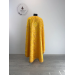 Yellow liturgical vestment - Priest vestmenton brocade - Church garment - Phelon