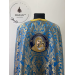 Blue priest's vestment in metallic brocade - Orthodox liturgical vestment set