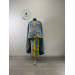 Blue priest's vestment in metallic brocade - Orthodox liturgical vestment set