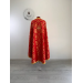 Priest vestment in red church brocade - Liturgical clothes for priest- Phelon