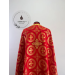 Priest vestment in red church brocade - Liturgical clothes for priest- Phelon