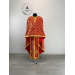 Orthodox vestment in red brocade - Liturgical church clothes for priest - Phelon