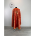 Orthodox vestment in red brocade - Liturgical church clothes for priest - Phelon