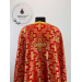 Orthodox vestment in red brocade - Liturgical church clothes for priest - Phelon