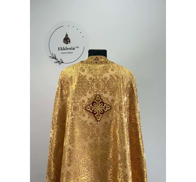 Greek style vestment in brocade - Priest liturgical vestment for orthodox prie