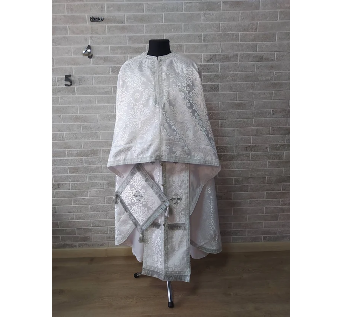 Greek style vestment in brocade - Priest liturgical vestment for orthodox prie