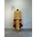 Priest vestment in gold church brocade - Liturgical clothes for priest - Phelon