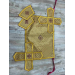Priest vestment in gold church brocade - Liturgical clothes for priest - Phelon