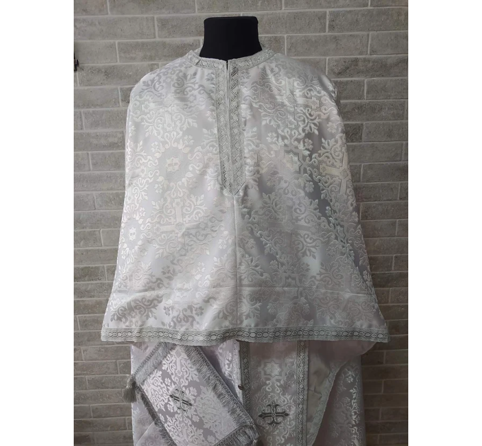 Greek style vestment in brocade - Priest liturgical vestment for orthodox prie