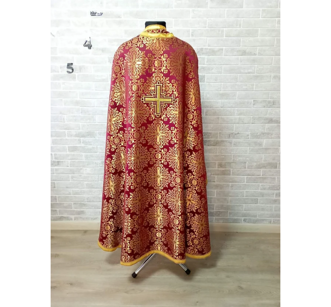 Greek style vestment in brocade - Priest liturgical vestment for orthodox prie