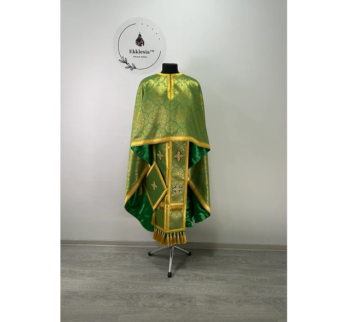 Priest vestment in church brocade - Liturgical clothes for priest - Phelonion