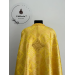 Yellow Greek-style liturgical vestment made of brocade - Priest vestments