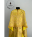 Yellow Greek-style liturgical vestment made of brocade - Priest vestments