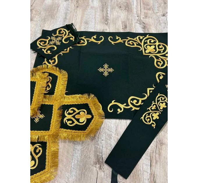 Greek style embroidered vestment - Liturgical priest clothes - Priest vestment