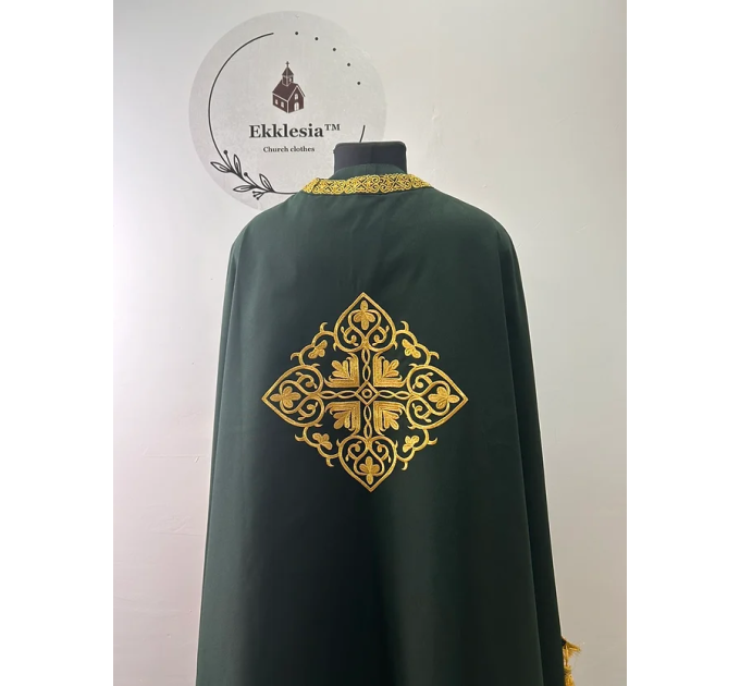 Greek style embroidered vestment - Liturgical priest clothes - Priest vestment