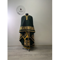 Greek style embroidered vestment - Liturgical priest clothes - Priest vestment