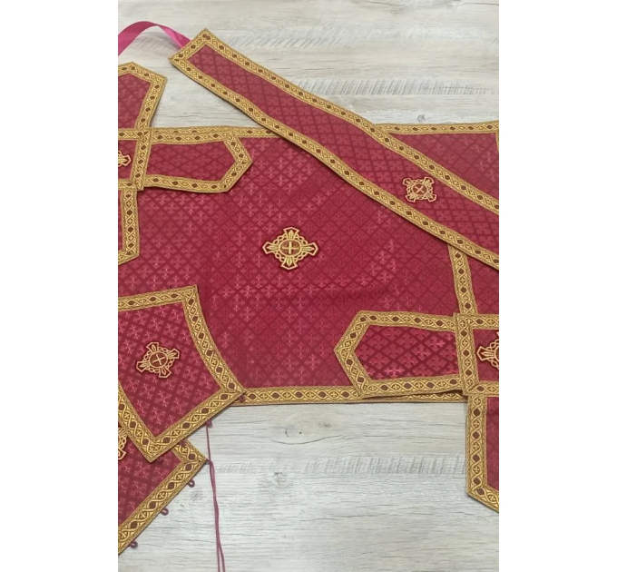 Orhodox priest vestment - Vestment in Greek style - Liturgical vestment set