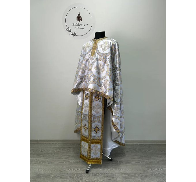 Greek style liturgical vestment made of brocade - Priest vestment - Church cloth