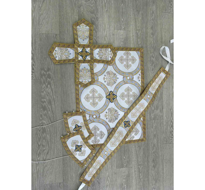 Greek style liturgical vestment made of brocade - Priest vestment - Church cloth