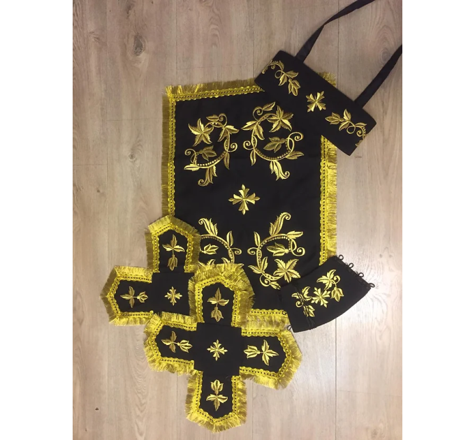 Embroidered vestment set for priest - Orthodox liturgical clothes - Phelon