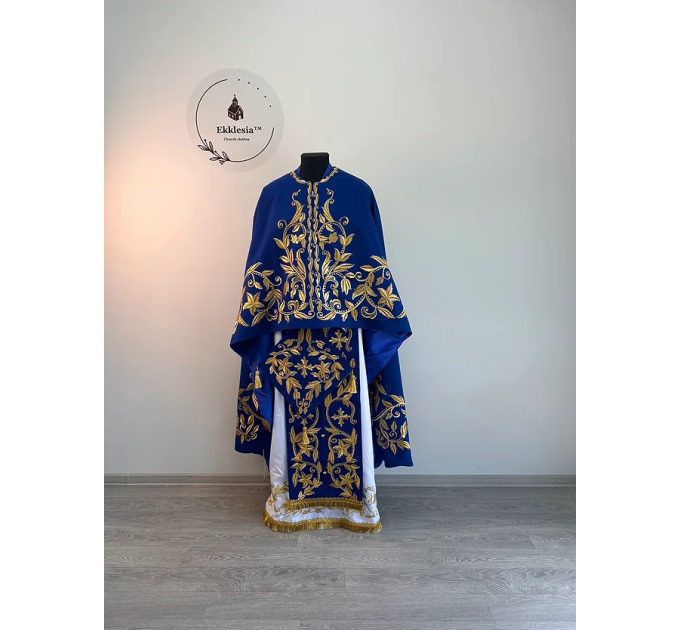 Embroidered vestment set for priest - Orthodox liturgical clothes - Phelon